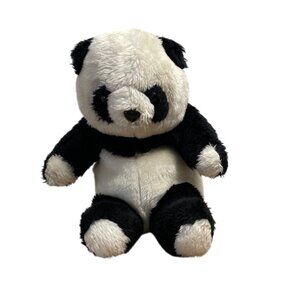 Vtg Animal Express Panda Plush Hand Puppet 1978 Teacher Classroom Pretend Play